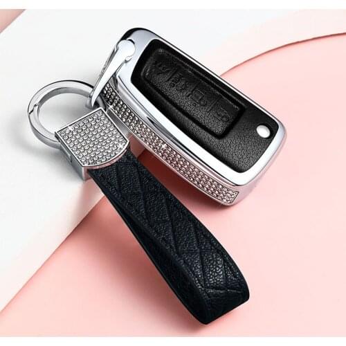 Diamond Leather Car Key Fob Cover Case For Nissan Qashqai J11 X-Trail Juke Micra Murano Tiida Maxima Altima Pulsar Accessories