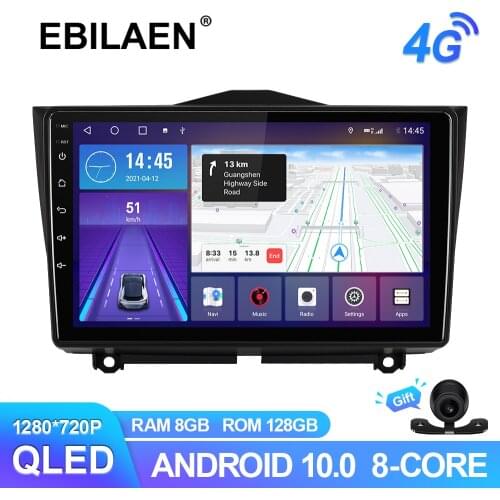 EBILAEN Android 10.0 Car Radio For LADA Granta 2018 2019 Multimedia GPS Navigation Autoradio Wireless Carplay QLED Video Recoder