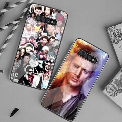 CUTEWANAN supernatural Jensen Ackles TV series Phone Case Tempered Glass For Samsung S20 Plus S7 S8 S9 S10 Plus Note 8 9 10 Plus