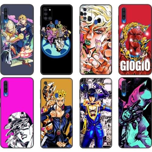 Black tpu Case For Samsung Galaxy A50 50S A30S A10 A11 A21S A31 A41 A51 A71 M21 S10 LITE JOJO 39 s Bizarre Adventure Japanese