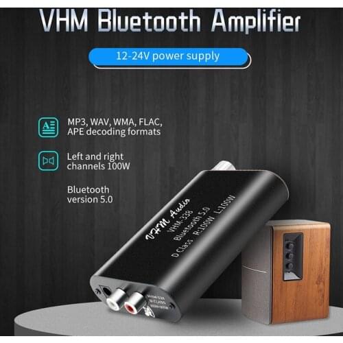 RISE-VHM338 Mini Bluetooth 5.0 Digital Amplifier Hifi 2.0 Stereo Wireless o Receiver Power Amplifier