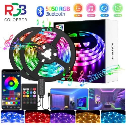 LED Strip Light ,RGB 5050, Flexible Ribbon, DIY Led Light Strip Phone APP Bluetooth