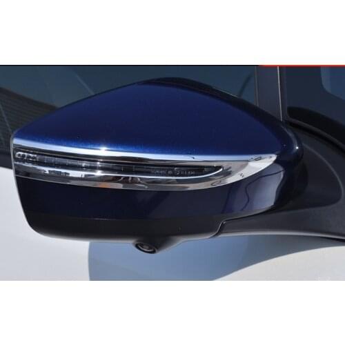 Exterior Mirror Deflector Cover Trims Accessories 2pcs For Nissan Leaf ZE1 2017 2018 2019 For Nissan Kicks 2016-2018