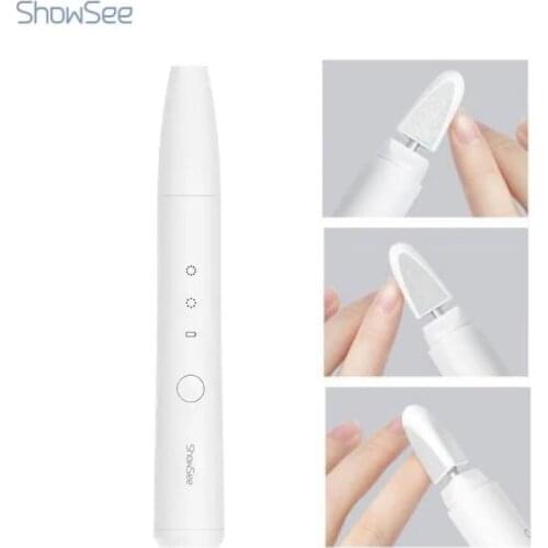 Showsee Electric Nail Trimmer Nail Clipper Rechargeable Foot Hand Nail Polisher Grinder Manicure Grinding Polishing Tool