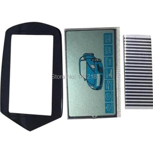 B9 LCD display flexible cable+ LCD keychain Case Glass Cover For Starline B9 lcd remote controller B9 display with Zebra Stripes