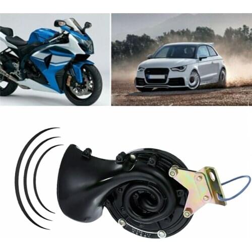 300dB Loud Air Snail Single Horn Fit Waterproof for 12V Car Lorry Super Loud Mini Electronic Motorcycle Snail Tweeter Horn