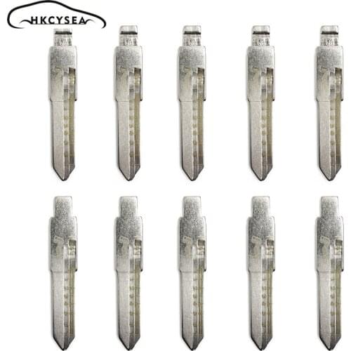 HKCYSEA NO. 01 Engraved Line Key Blade Blank Scale Shearing Teeth Uncut Key Blade 01# HU49 for VW Jetta Santana 2 in 1 Lishi