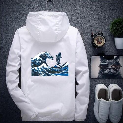 Jackets and coats 2019 Men/women Harajuku Windbreaker bomber jacket zip up Hooded Streetwear Coat Bomber Waterproof Clothing