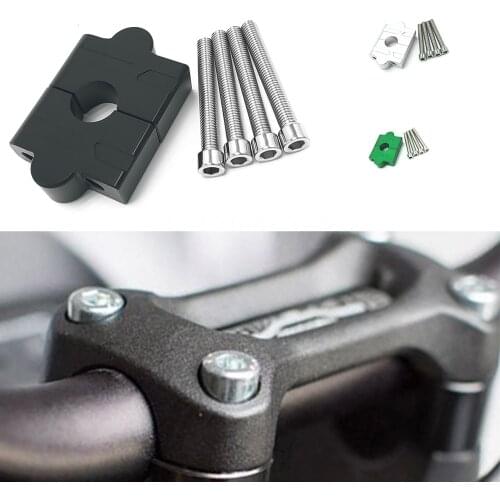 Motorcycles CNC Alumnium Accessories Handle Bar Riser Mount Clapms For Kawasaki EX400 2017 Z650 2017-2018