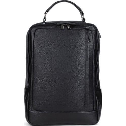 2021 Brand Cow Genuine Leather Men Backpacks Fashion Real Natural Leather Student Backpack Boy Luxury Business Laptop School Bag