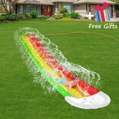 Inflatable Water Slide Pools Sprinkler Kids Children Summer Swimming Pool PVC Outdoor Backyard Lawn Water Games Toys