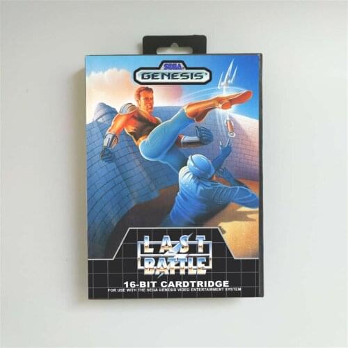 Last Battle - USA Cover With Retail Box 16 Bit MD Game Card for Sega Megadrive Genesis Video Game Console