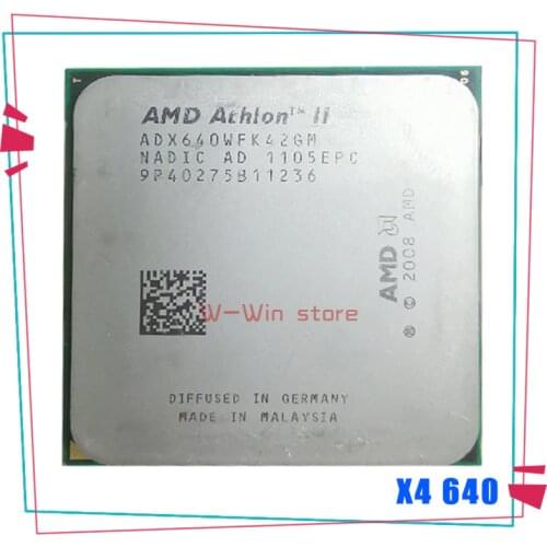 AMD Athlon II X4 640 3 GHz Quad-Core CPU Processor ADX640WFK42GM ADX640WFK42GR Socket AM3