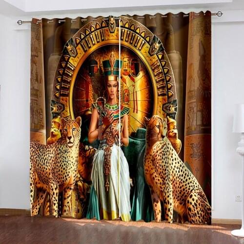 Luxury Blackout 3D Window Curtains For Living Room Bedroom person curtain personality curtains