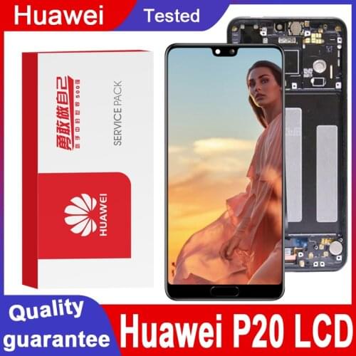 AAA+++ Display Replacement With Frame Huawei P20 LCD Touch Screen Digitizer Assembly EML-L09 EML-L22 EML-L29 EML-AL00 Display