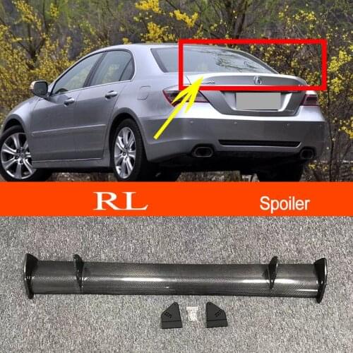 RL Real Carbon Fiber GT-style Car-styling Sporty Rear Trunk Wing Spoiler for Acura RL Sedan