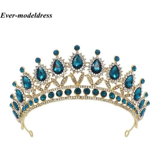 Baroque Wedding Bridal Tiara Crown Queen Bride Diadem Hair Ornament Head Jewelry Accessories For Women Pageant Headpiece 2021New