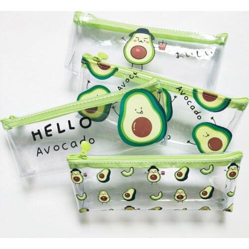 Waterproof PVC Pencil Bags zipper Pencil Case Pencilcase Pencil Bag Pen Organizer Storage Pouch School Stationery Supplies