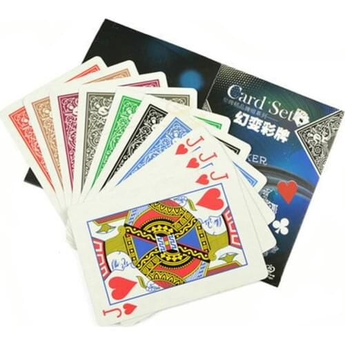 Magic Card Changes Color Card Magic Props Magic Card Sets Magic Trick mentalism illusion close up magia toy easy to do