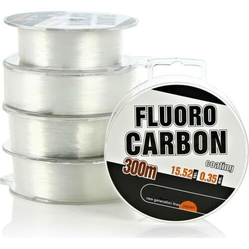 High Quality 300M FluoroCarbon Fishing Line Monofilament Nylon Strong Wire Fiber Coating Fly Fishing For Carp Fishing