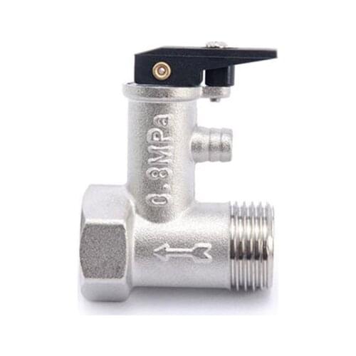 High-quality electric water heater accessories safety valve copper solar water heater pressure relief valve
