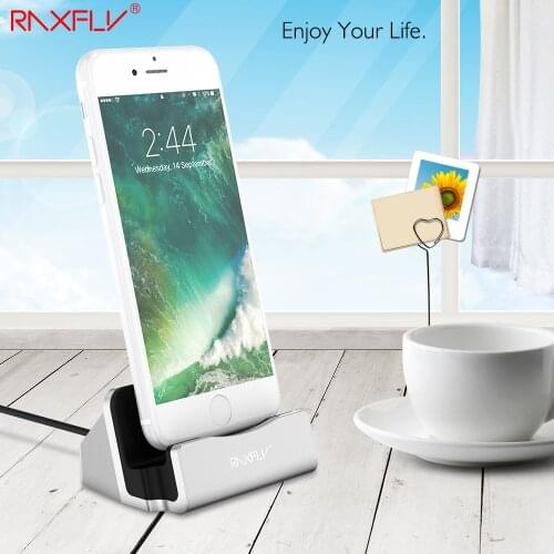 RAXFLY USB Charger Dock For iPhone 6 6S Plus 5 5S SE For iPhone 7 Plus Desktop Phone Charging Holder Stand Station For iPad Mini