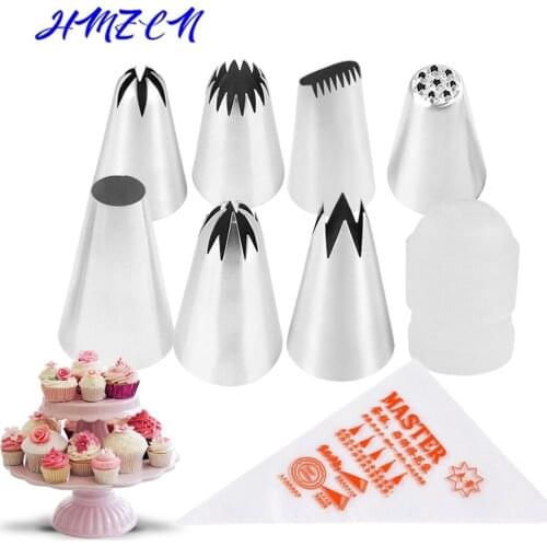 1PCS Pastry Nozzles with Pastry Bag for Cream Cake Decorating Icing Piping Confectionery Baking Pastry Tools Accessories