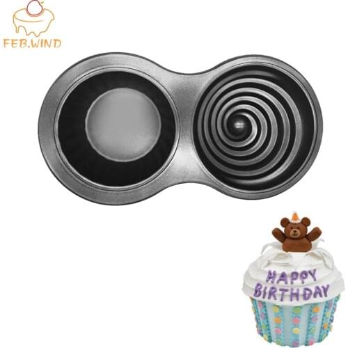 3D Non Stick Giant Cupcake Mould/Pan Carbon Steel Giant Cupcake Mold Large/Jumbo Cupcakes Pan Cake Moulds C009