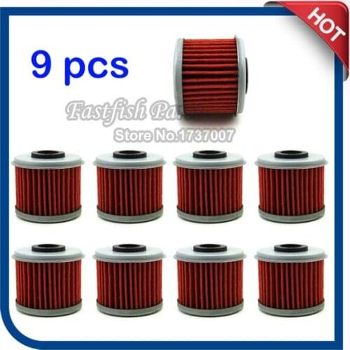 9 pcs/pack Oil Filter For CRF150F CRF150R CRF250R CRF450R CRF250X CRF450X TRX450R TRX450ER CRF150RB Dirt Bike