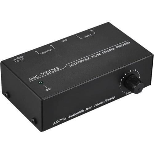 Ak-750S Audiophile M/M Phono Preamp Preamplifier Amplifier US/EU Plug Adapter