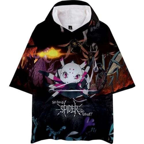 Anime So I'm a Spider, So What? Kumoko Cosplay t-shirt Men Women t shirt Short-Sleeve tops