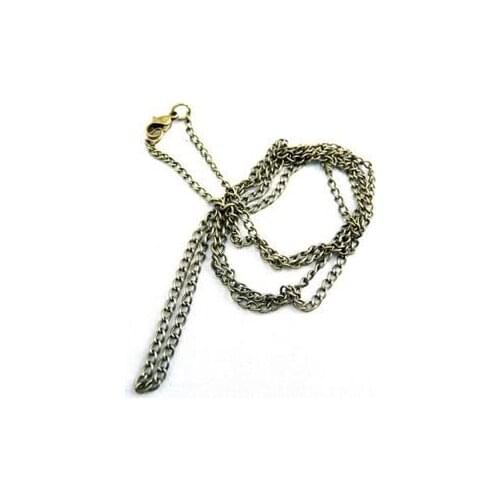 Free Shipping DIY bronze metal chain with Buckle Fashion Vintage Necklace Bracelet Link 200pcs/lot Pormotional Gift