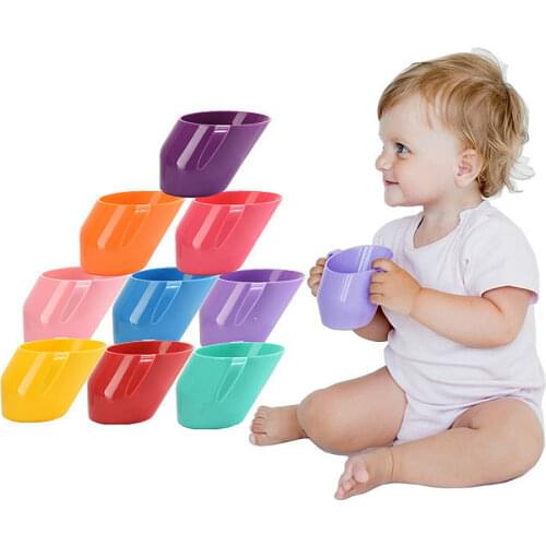 Baby Insulation Oblique Mouth Cup Leakproof Infant Learning Drinking Cups Tumble Resistant Baby Drinking Cups for Baby Kids