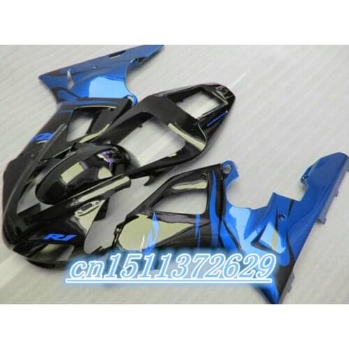 Blue black fairings set for 1998 1999 YZF-R1 YZF R1 98 99 1998 1999 fairing kit