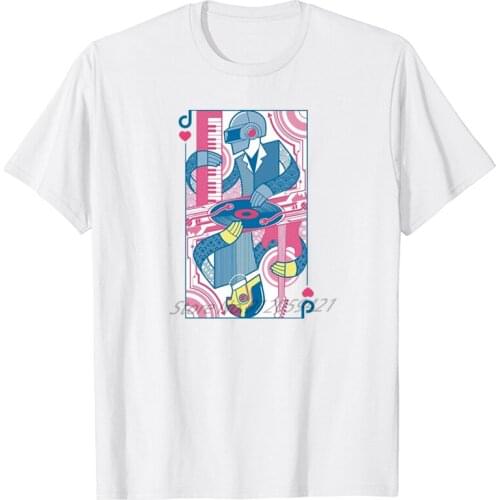 Daft Punk Bangalter Get Lucky tshirt men graphic t shirts cotton teeshirt oversized t shirt harajuku men clothing