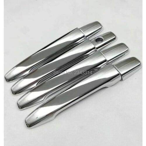 For 2016 2017 2018 Mitsubishi ASX ABS Chrome Car Door Handle Cover Side Door Handle Cover Trim Exterior Car Styling Accessories