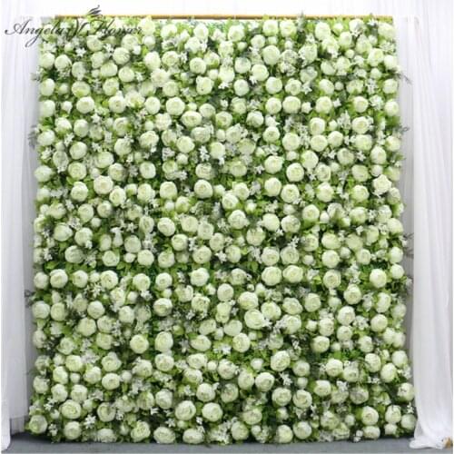 40*60cm HI-Q high density artificial flower wall panel Milan turf DIY wedding background hotel party decor rose hydrangea peony