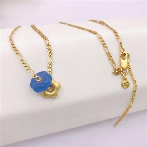 Fashion office lady chain pendant necklace gold plated shiny choker jewelry for women