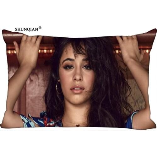New Custom Camila Cabello Pillowcase Zippered Rectangle Pillow Cover Cases Size 45X35cm,40x60cm,45X75cm,50X75cm(Two sides)