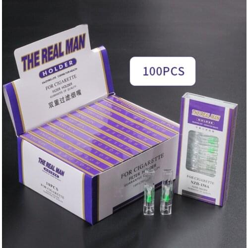 Wholesale 100pcs Disposable Cigarette Holder Healthy Disposable Smoking Filter Pipe Tobacco Cigarettes Reduce Tar Filter Holders