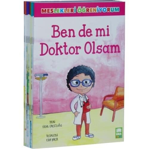 Professions Learn Illustrated Story Sequence Turkish (10 Book Set) - Erdal Çakıcıoğlu For Kids Educational Tutorial Books