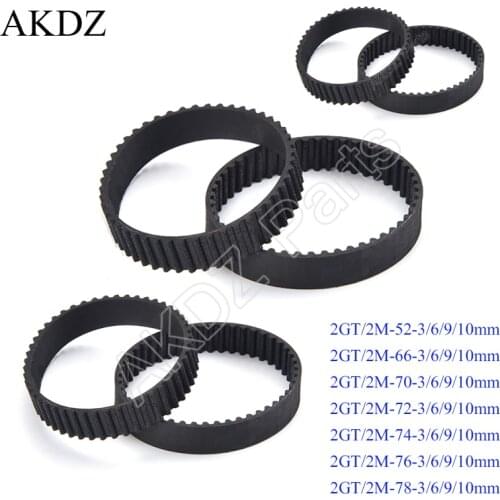 Timing Belt 2GT/2M-74-3MM