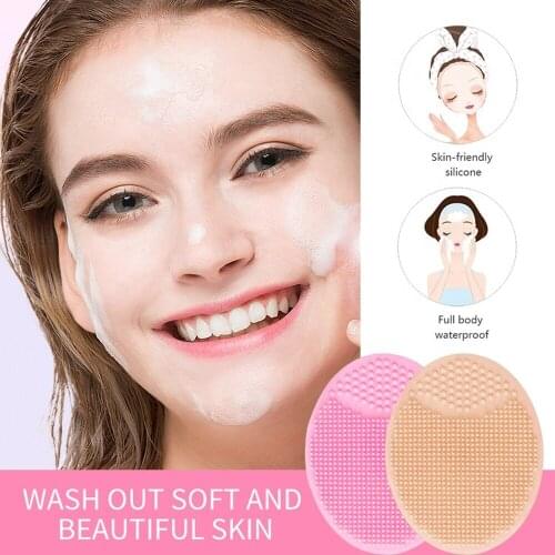 Cleansing Face Brushes Silicone Cleaning Brush Gel Washing Pad Exfoliating Blackhead Remover Facial Deep Baby Bath Massager