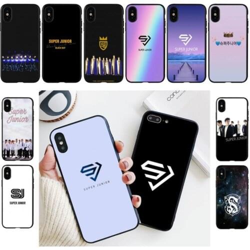 YNDFCNB Super Junior Phone Case For iPhone 11 8 7 6 6S Plus X XS MAX 5 5S se 2020 11 12pro max iphone xr case