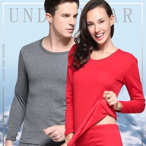 Warm Clothing Men Woman Winter Suit Wear Thermal Underwear Set Long Johns For Male Female