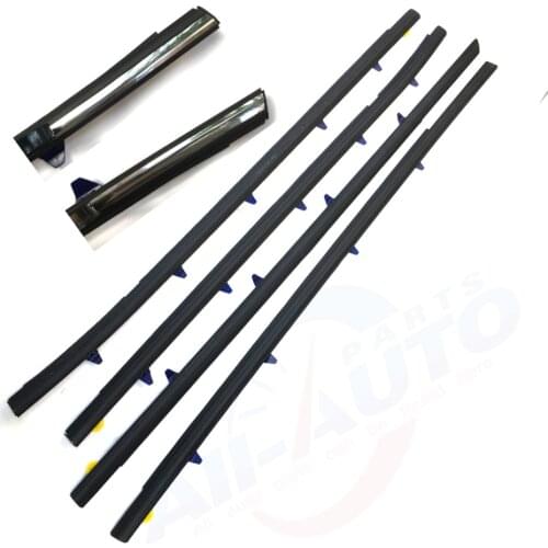 4pcs Front Rear Left Right Window Moulding Weatherstrip Fit For Accord 98-02
