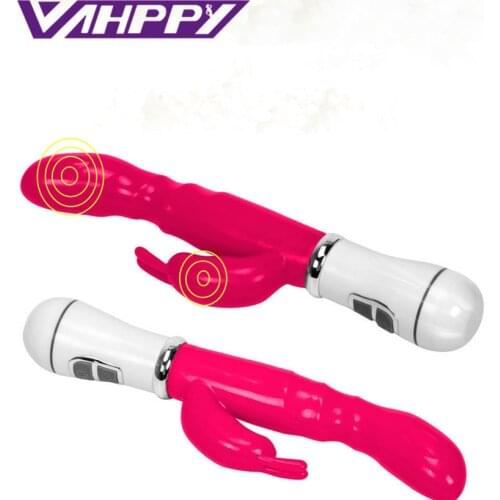 VAHPPY 12 Speed Strong Rabbit Vibrator Clitoris Stimulator G-spot Massager Sex Toys For Women Female Masturbator Sex Shop