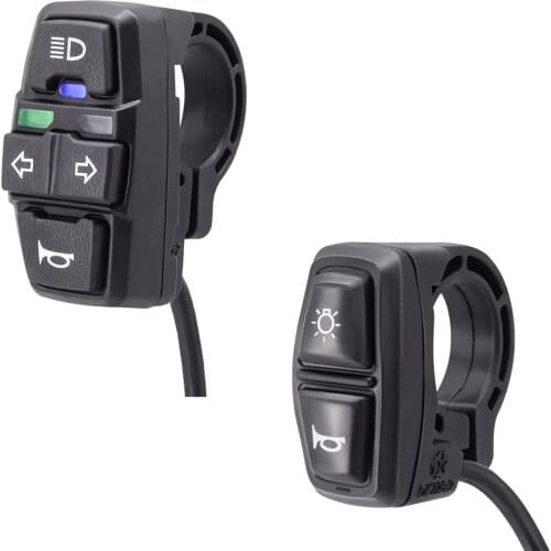 Electric Bike Scooter Light Switch DK226 Ebike Lamp and Horn Switch DK336 for Motorcycle Button can Control Turn Signal Light