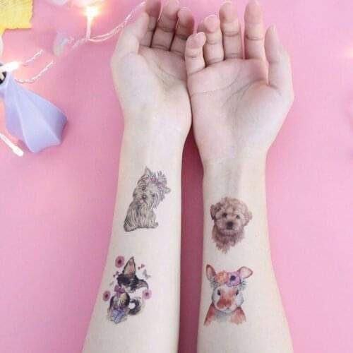 1PC Waterproof Animal Women Childrens Temporary Tattoo Sticker Black Roses Design Flower Arm Body Art Large Fake Tattoo Sticker