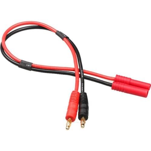 1pcs 4.0 MM Banana Plug to 4.0MM Sheath Plug Charging Cable for RC Multirotor Quadcopter Airplane Car Charging Cable 20CM/30CM